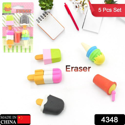 Mini Eraser Set for Kids (5 Pieces) - Fun Designs, Party Favors, School Prizes by Your Brand