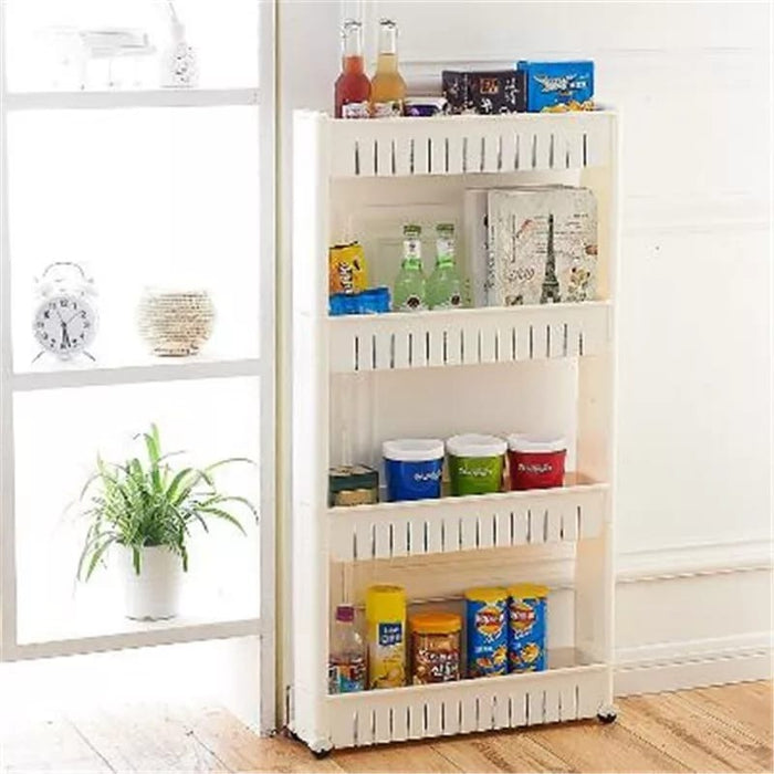 Multipurpose 4 Layer Space Saving Storage Organizer Rack Shelf by Your Brand