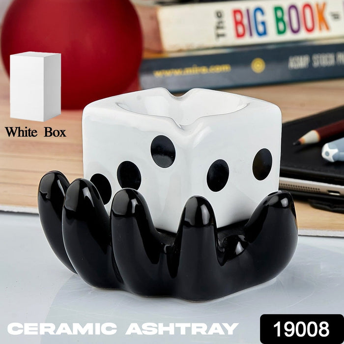 Colourful Smoking Ceramic Ashtray with Retro Vibes by Your Brand