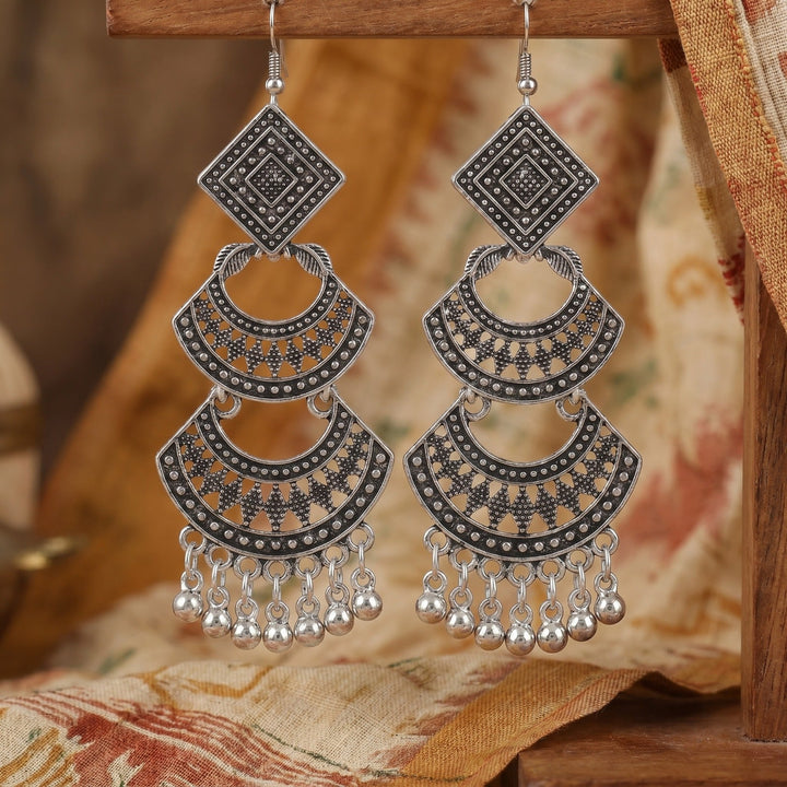 Royal Oxidised Jhumka Earrings Collection dealdekho.in
