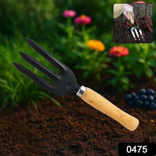 Hand Weeding Fork (Steel, Black) by Your Brand