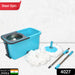 Plastic spin mop with big bucket and easy wheels for floor cleaning