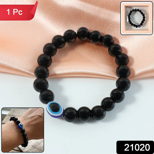 Elegant Dual-Tone Crystal Beaded Stretch Bracelet (1 Pc) by Your Brand