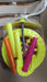 Kids toy with single wheel and light-up feature