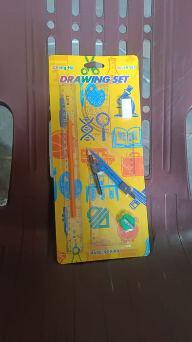 9 in 1 Stationery Set for School Student Office, Draft Rulers by Your Brand