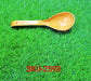 Plastic spoon for serving.