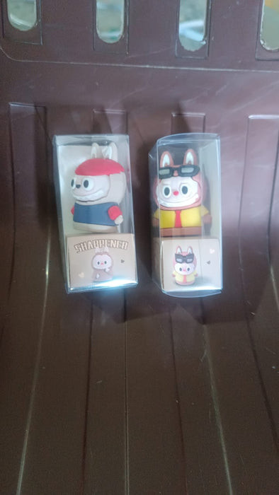 Cartoon Pencil Sharpener with Built-In Eraser – Fun Practical Stationery by Your Brand