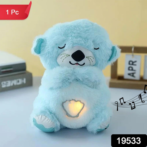 Soft Plush Musical Teddy Bear Toy with LED Light (1 Pc) by Your Brand