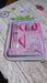Kids' complete stationery set with diary and pencils.
