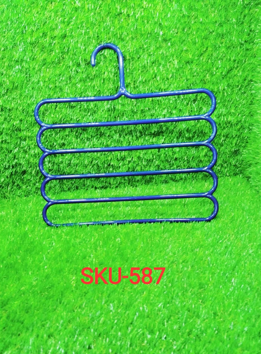 5 in 1 Multipurpose Plastic Hanger, Assorted (5-Layer) by Your Brand