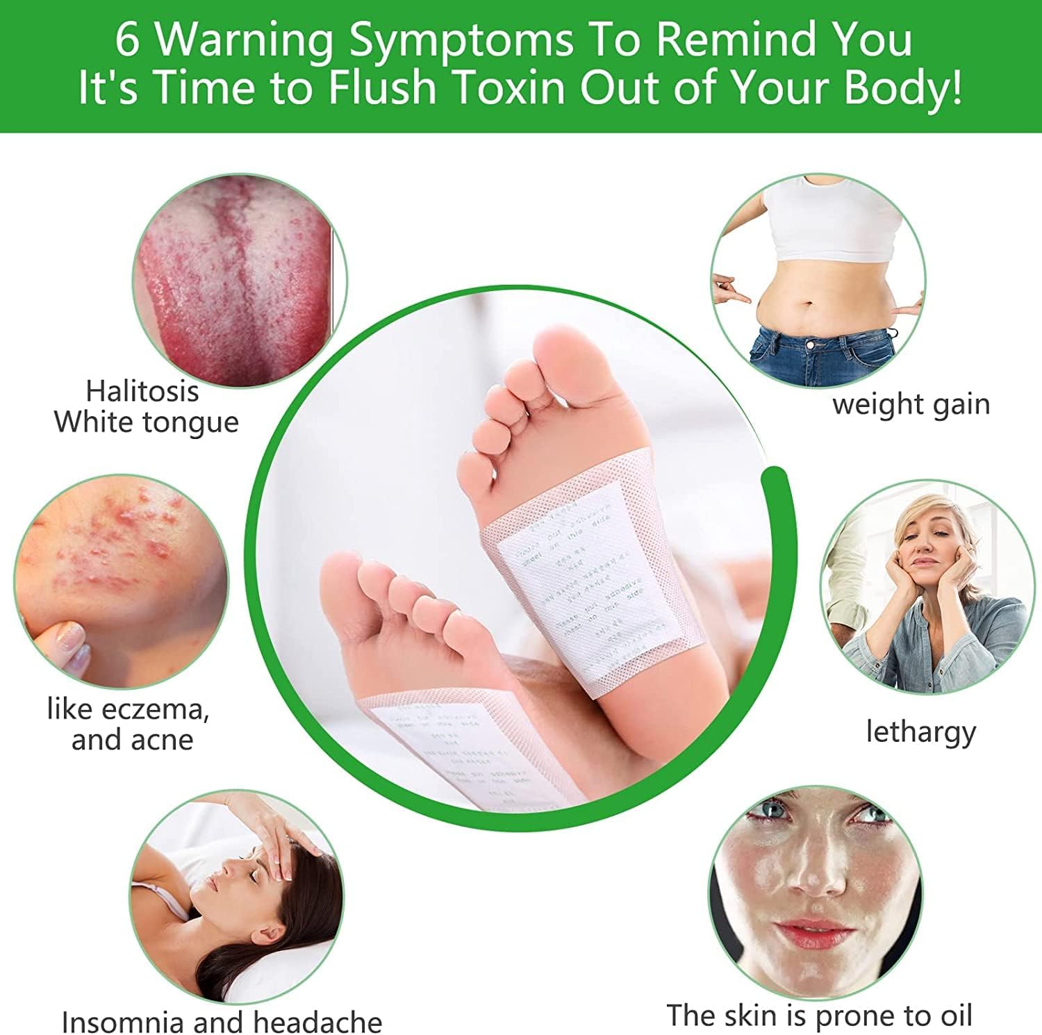Detox Foot Patches (Pack of 2) 20 Pices Dropdash