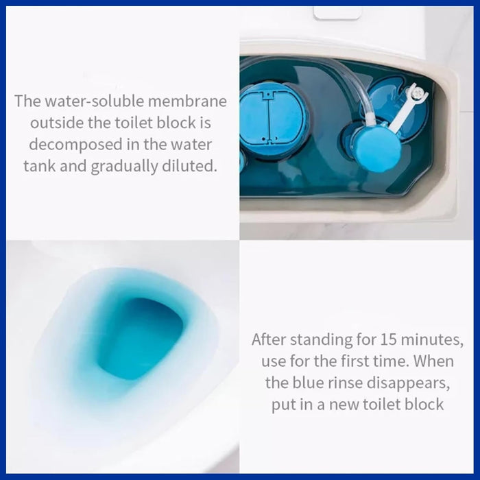 Toilet Cleaner Flush Tab Ocean Blue 100 Gram by Your Brand