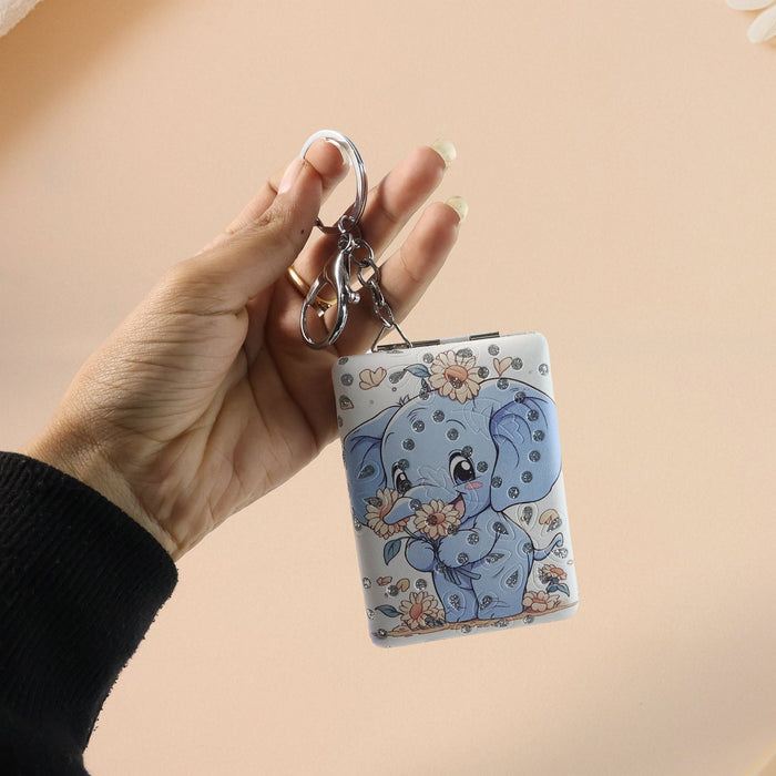 Foldable Mirror Keychain – (1 Pc) by Your Brand