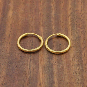 Anti Tarnish Gold Plated Hoop Earrings Dropdash