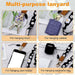 Floral Print Neck Lanyard Strap with Clip Hook & Mobile String (1 Pc) by Your Brand