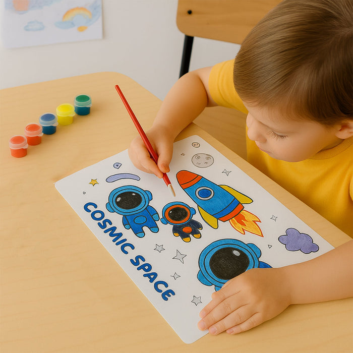 Cosmic Space Theme Kids Painting and Coloring Kit by Your Brand