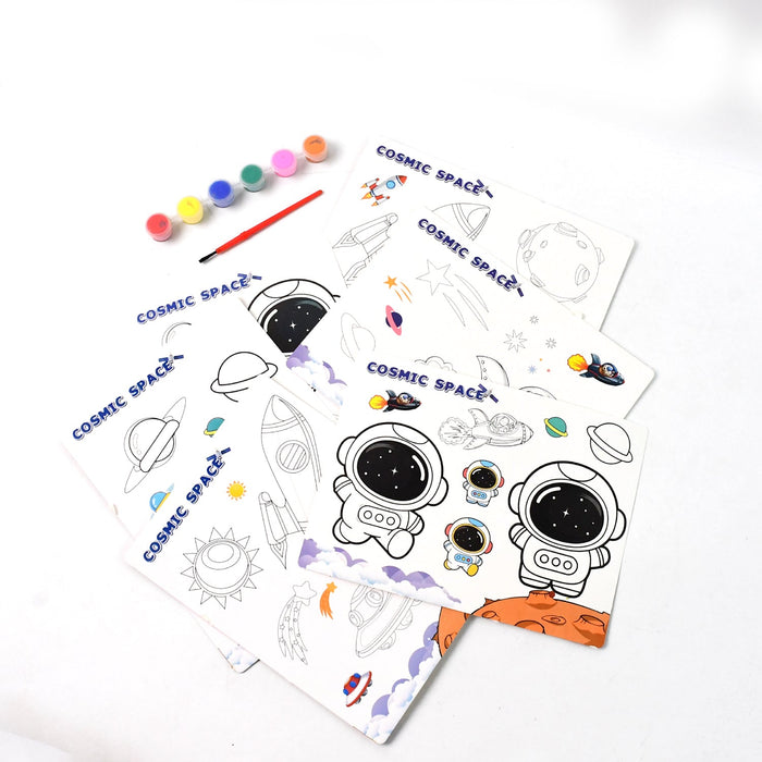 Cosmic Space Theme Kids Painting and Coloring Kit by Your Brand