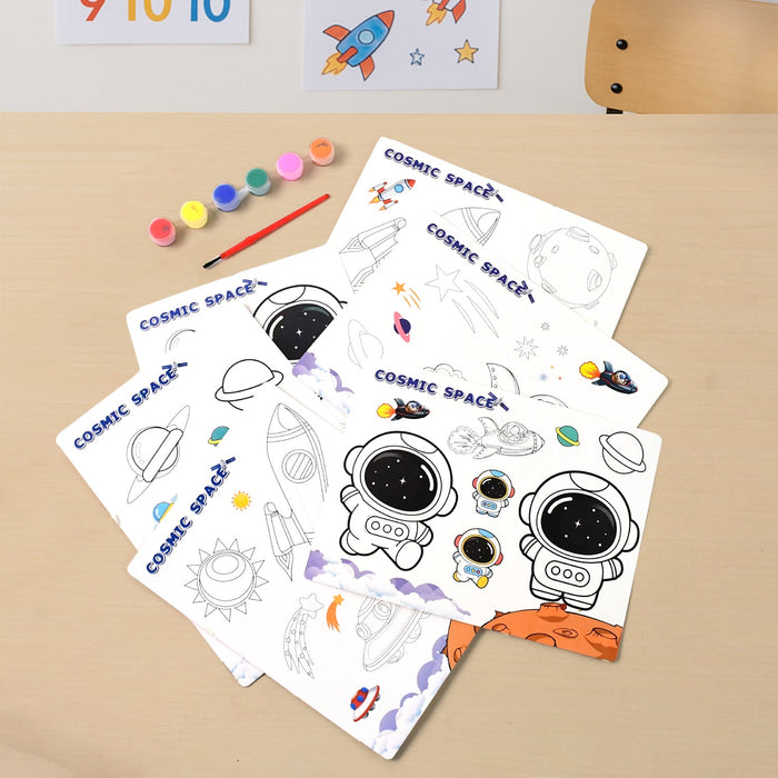 Cosmic Space Theme Kids Painting and Coloring Kit by Your Brand