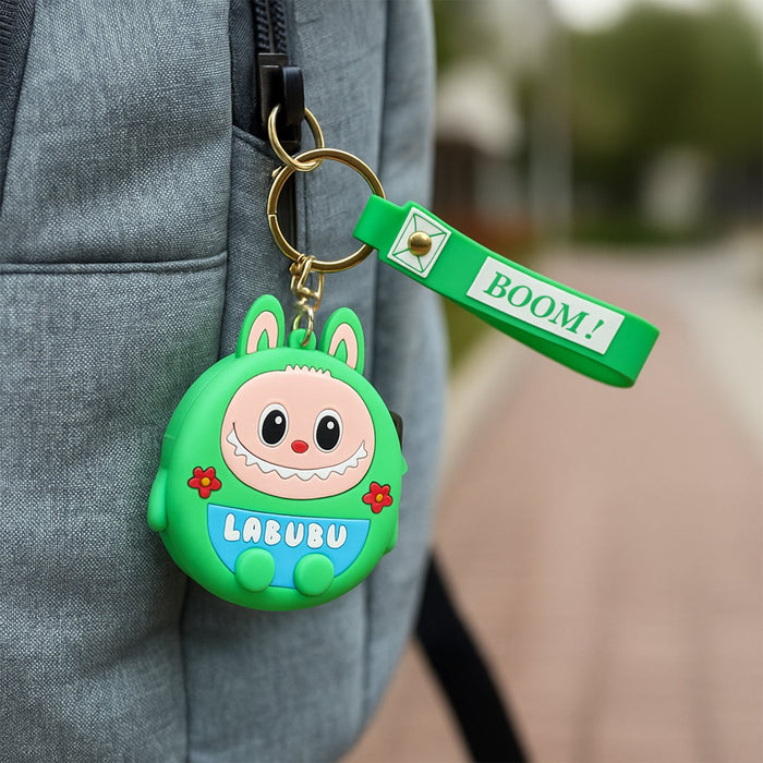 Cute Cartoon Character Coin Pouch with Keychain & Wrist Strap by Your Brand