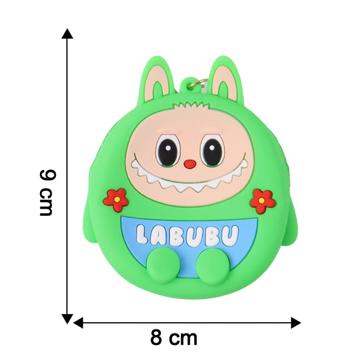 Cute Cartoon Character Coin Pouch with Keychain & Wrist Strap by Your Brand