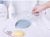 Leaf-shaped soap holder with drainage for easy cleaning