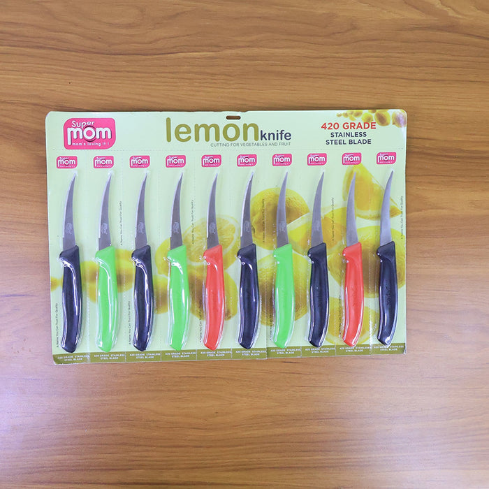 Supermom Stainless Steel Lemon Knife, Chhari (10 Pc / Set)