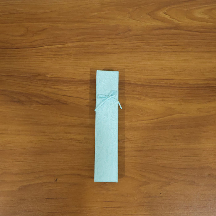 Premium Long Rectangular Jewelry Gift Box with Elegant Ribbon (1 Pc) by Your Brand