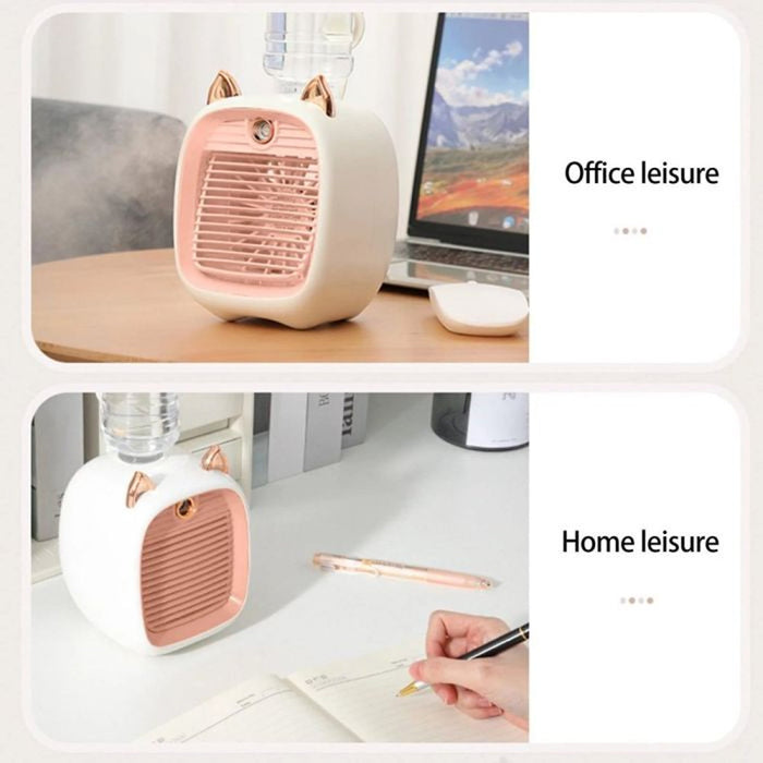Portable Mini Air Cooler Fan with Spray Mist Function (1 Pc) by Your Brand