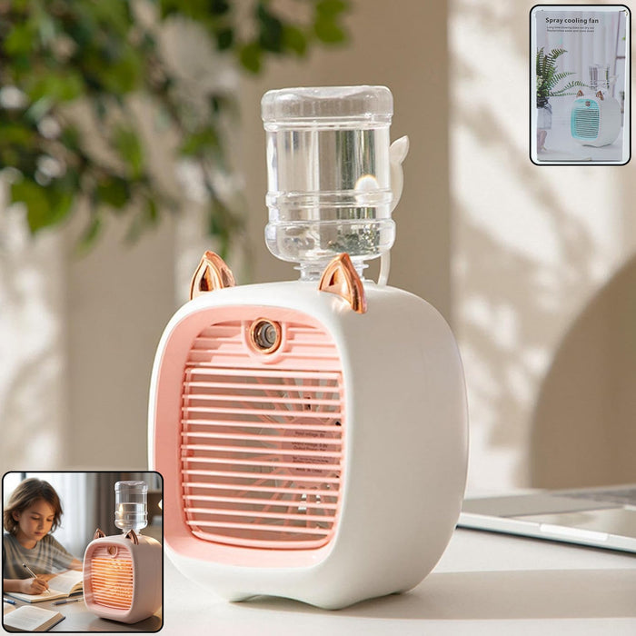 Portable Mini Air Cooler Fan with Spray Mist Function (1 Pc) by Your Brand