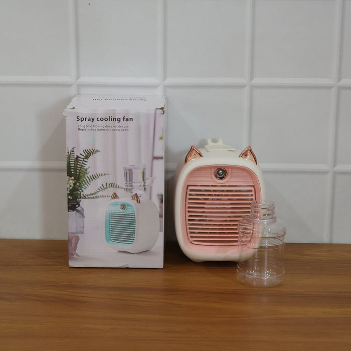 Portable Mini Air Cooler Fan with Spray Mist Function (1 Pc) by Your Brand