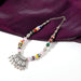 Premium Multicolor Beaded Oxidised Necklace (1 Pc Set) by Your Brand