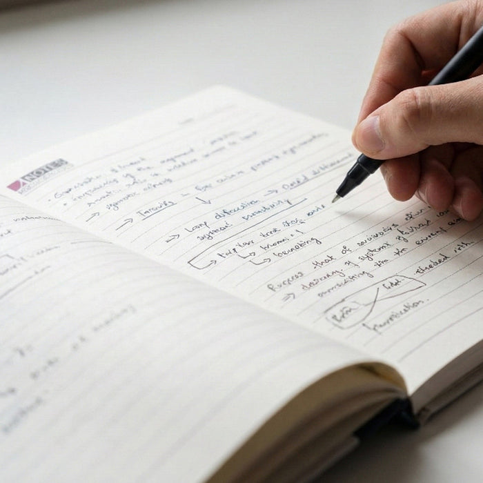 Hardbound Ruled Notebook (1 Pc / 100 Pages / 240x180mm) by Your Brand