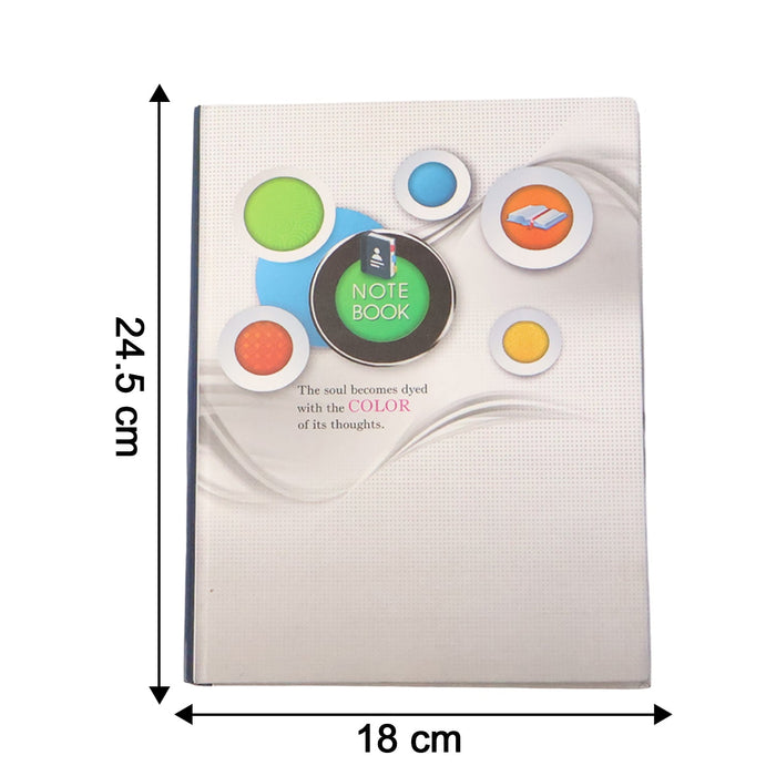 Hardbound Ruled Notebook (1 Pc / 100 Pages / 240x180mm) by Your Brand
