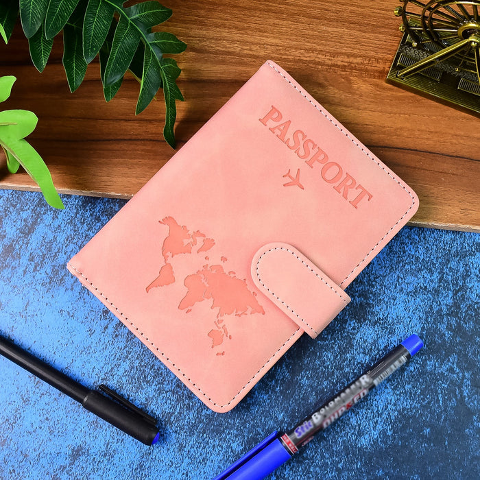 Premium World Map Design Travel Passport Holder & Wallet (15x11cm / 1 Pc) by Your Brand