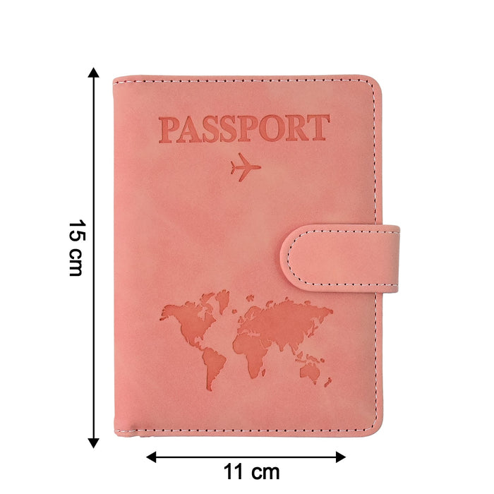 Premium World Map Design Travel Passport Holder & Wallet (15x11cm / 1 Pc) by Your Brand