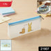 Cute Cartoon Transparent Pencil Pouch (1 Pc) by Your Brand