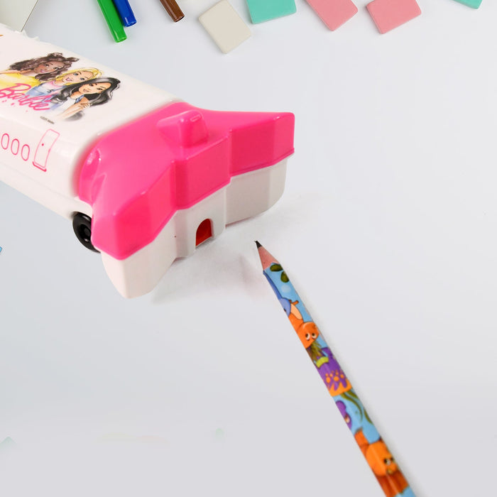 Multi-Functional Airplane-Shaped Compass Box with LED Light and Built-in Sharpener by Your Brand