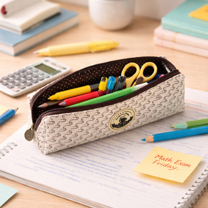 Multipurpose Zipper Pencil Pouch (1 Pc) by Your Brand