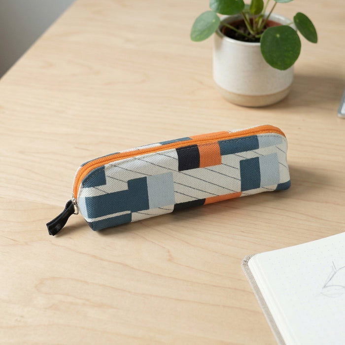 Designer Fabric Zipper Pencil Pouch (1 Pc) by Your Brand