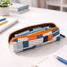 Designer Fabric Zipper Pencil Pouch (1 Pc) by Your Brand