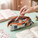 Designer Fabric Zipper Pencil Pouch (1 Pc) by Your Brand