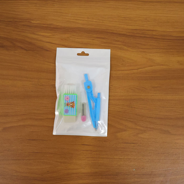 Premium Kids Plastic Drawing Compass Geometry Set (1 Set) by Your Brand