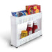 Multipurpose 2 Layer Slim Side Space Saving Storage Organizer Rack Shelf by Your Brand