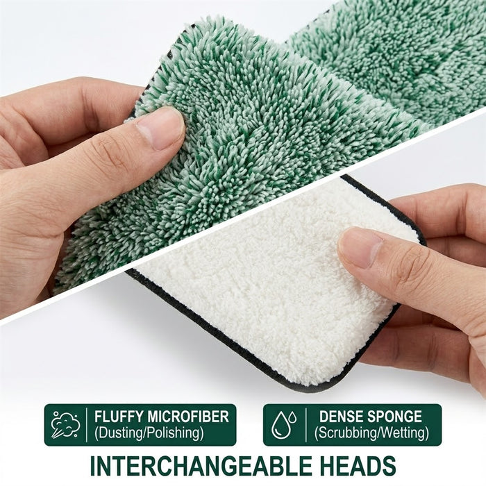 3 In 1 Glass Wiper – Multi-Purpose Floor, Glass & Dust Cleaning Tool for Home & Office