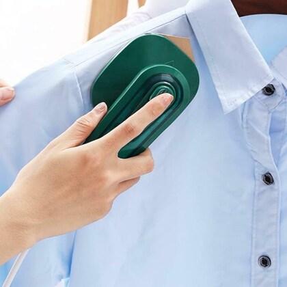 Portable Micro Steam Iron, Green Iron Handheld Garment Steamer Dropdash