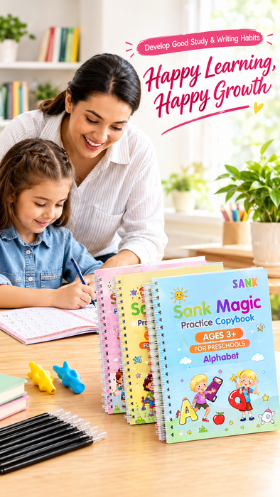 4485 Magic Practice Copybook Set: Elevate Your Child's Writing Skills with Fun and Reusable Practice - Notebooks & Notepads Magic Kits