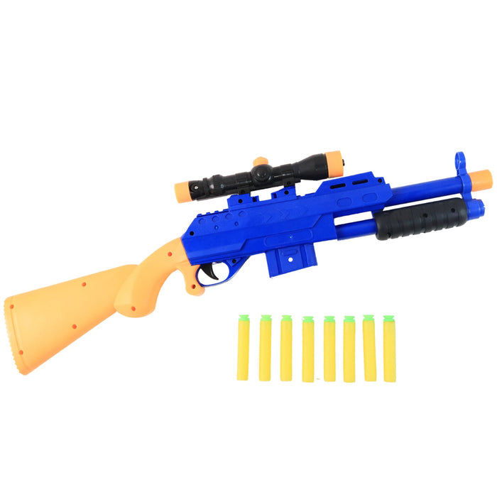 Shot Air Gun Toy with Scope and 8 Soft Foam Bullets Set by Your Brand