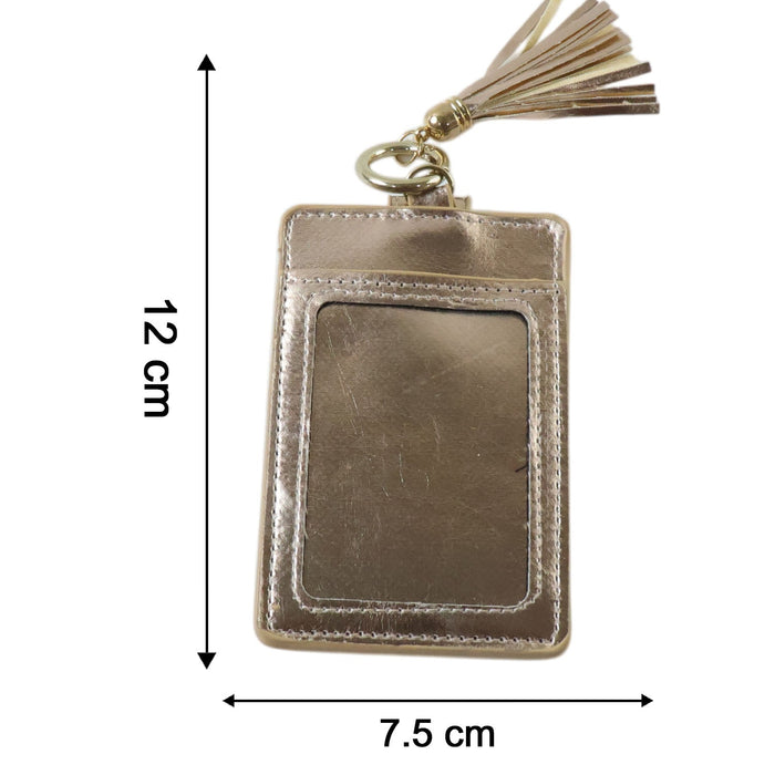 PU Leather Card Holder Wallet with Button Strap (1 Pc) by Your Brand