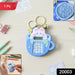 Cute Cartoon Bunny Calculator Keychain with Mini Digital Display (1 Pc) by Your Brand