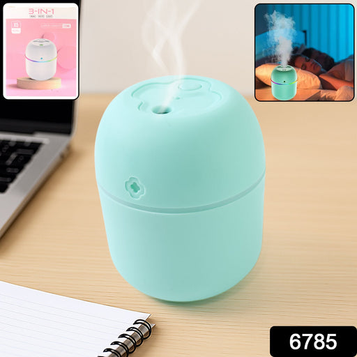 Portable Mini USB Humidifier with Light – Cool Mist & Essential Oil Diffuser (250ML) by Your Brand